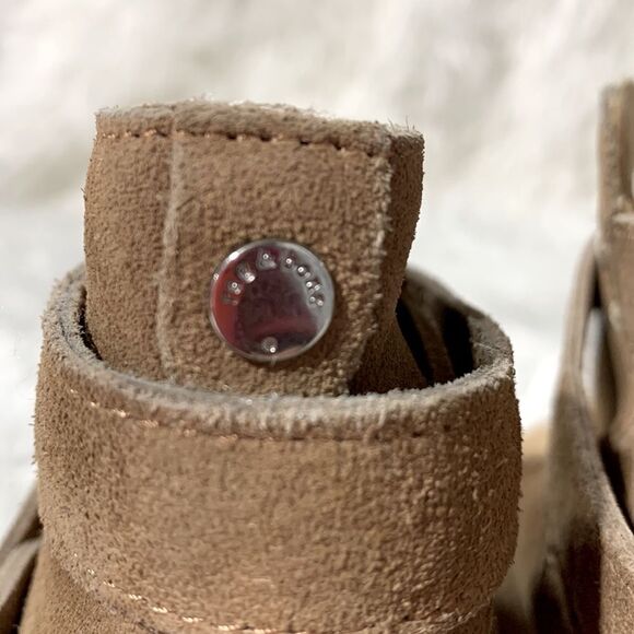 RAG & Bone Harrow Suede Ankle Boots Bootie Ankle Straps Hazel Tan women sz 37 - Picture 5 of 9